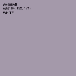 #A498AB - Amethyst Smoke Color Image